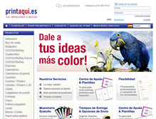 Tablet Screenshot of printaqui.es